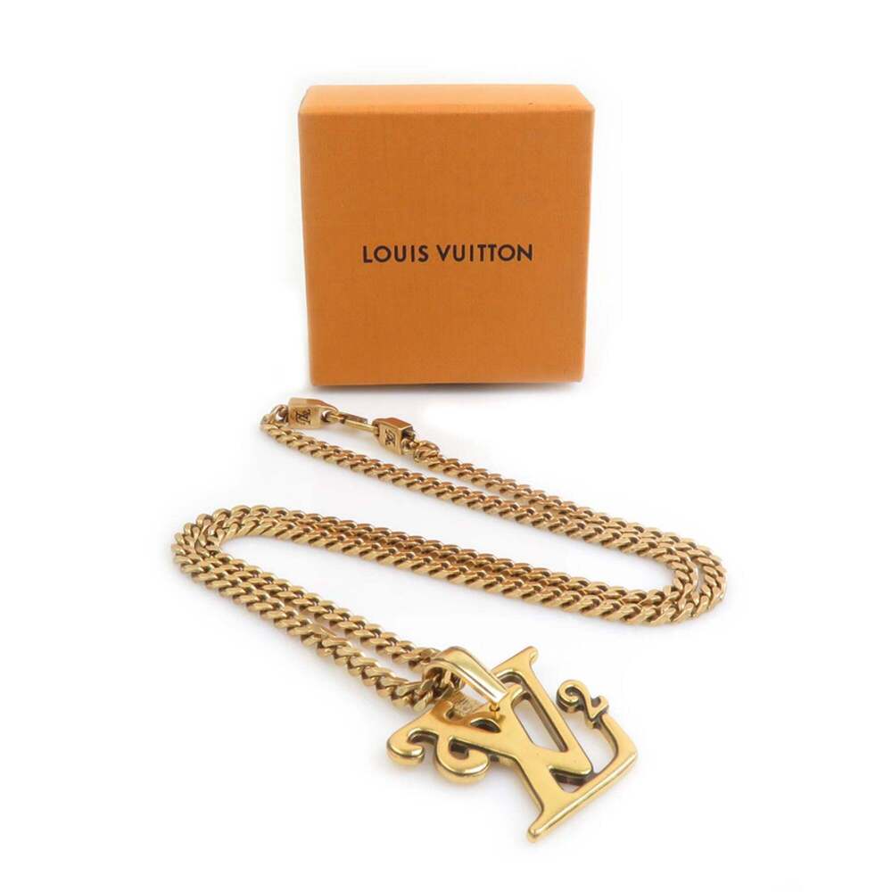 LOUIS VUITTON Gold Necklace - Picture 8 of 8